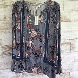 Vintage America Floral Top NWT SZ XL